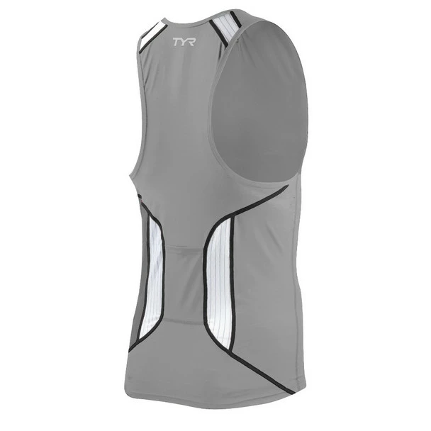 TYR Men's Carbon Tri Tank with Zipper - Image 2